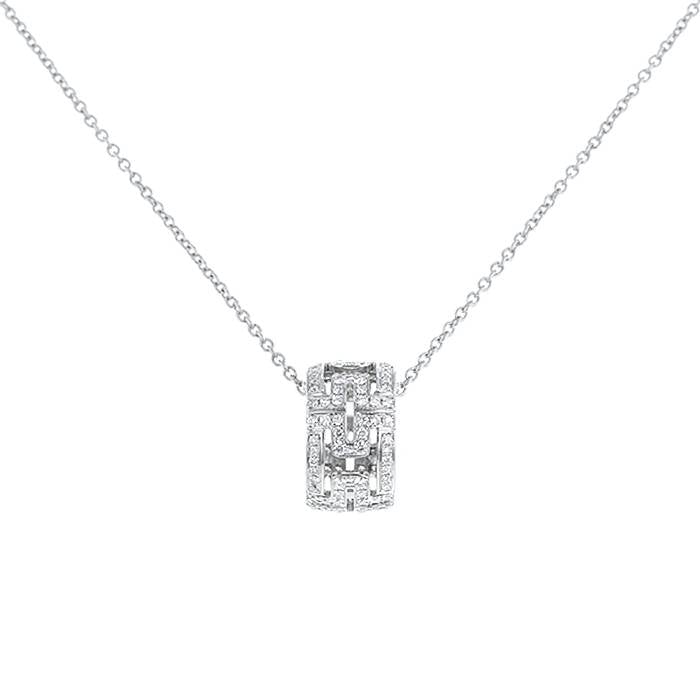 [Amore Jewelry]PARENTESI NECKLACE SILVER DIAMOND
