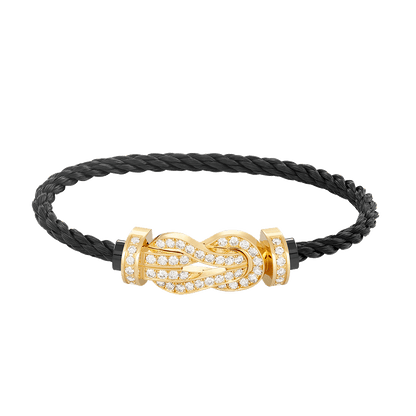 [Amore Jewelry]CHANCE LARGE 8 FIGURE BUCKLE FULLDIAMOND BRACELET GOLD