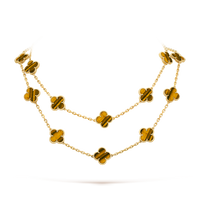 [Amore Jewelry]CLOVER 20 MOTIFS TIGER EYE ROSE GOLD