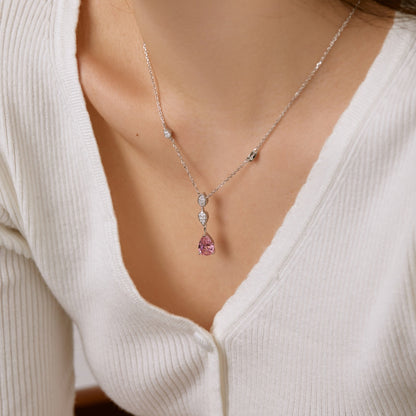 [Amore Jewelry]Dazzling Pear Cut Necklace