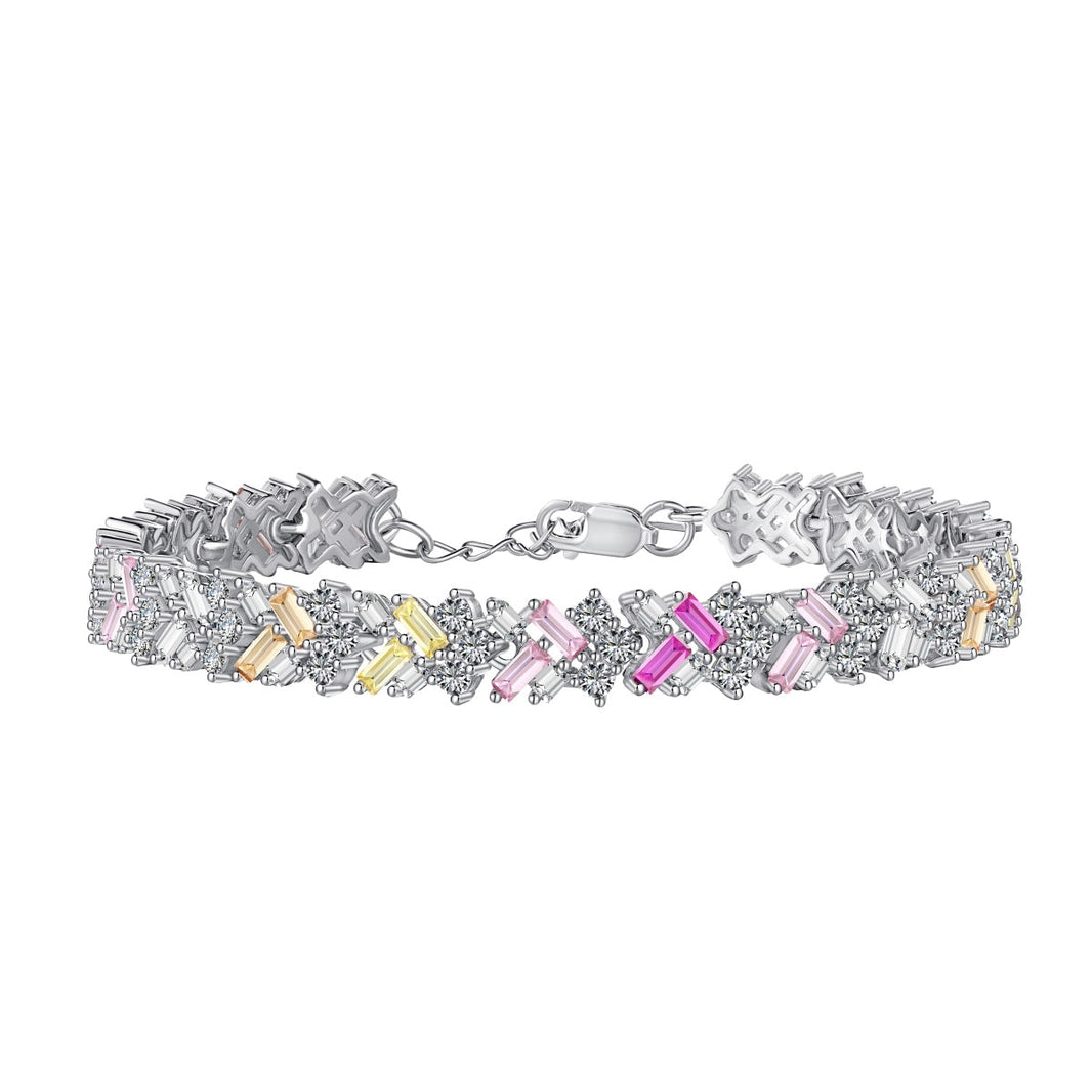 [Amore Jewelry]Dazzling Unique Multi Shape Daily Bracelet
