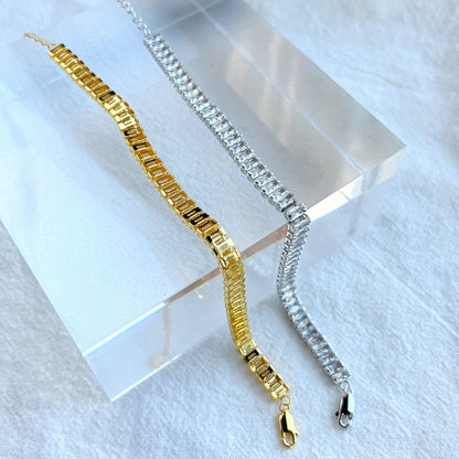 [Amore Jewelry]Exquisite Emerald Cut Daily Bracelet