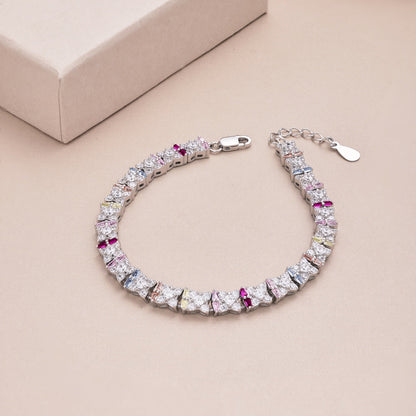 [Amore Jewelry]Unique Colorful Flower Shape Daily Bracelet