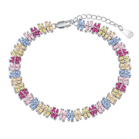 [Amore Jewelry]Sparkling Exquisite Multi Cut Party Bracelet
