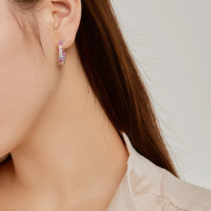 [Amore Jewelry]Unique Round Cut Daily Earrings