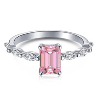 [Amore Jewelry]1.0 Carat Dainty Resplendent Radiant Cut Daily Ring
