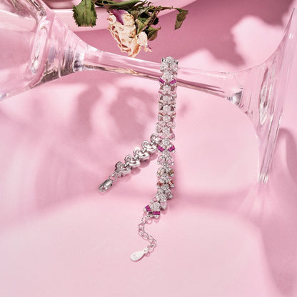 [Amore Jewelry]Dainty Exquisite Flower Shape Daily Bracelet