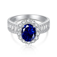 [Amore Jewelry]1.5 Carat Dazzling Charming Oval Cut Banquet Ring