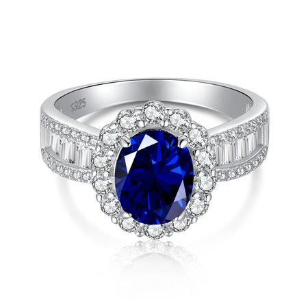 [Amore Jewelry]1.5 Carat Dazzling Charming Oval Cut Banquet Ring
