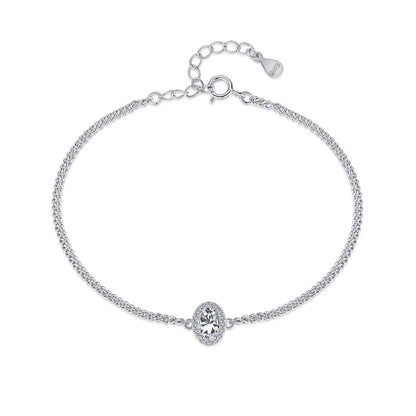 [Amore Jewelry]Exquisite Oval Shape Bracelet