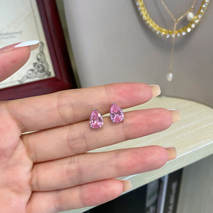 [Amore Jewelry]Ornate Water Drop Shape Earrings