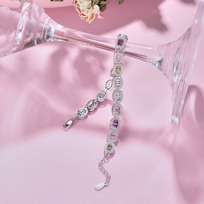 [Amore Jewelry]Exquisite Ornate Emerald Cut Daily Bracelet