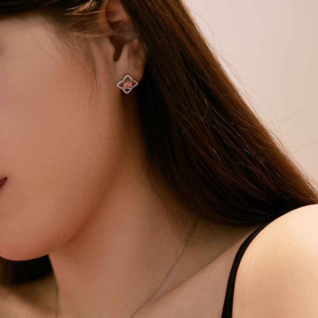 [Amore Jewelry]Elegant Star Shape Princess Cut Daily Earrings