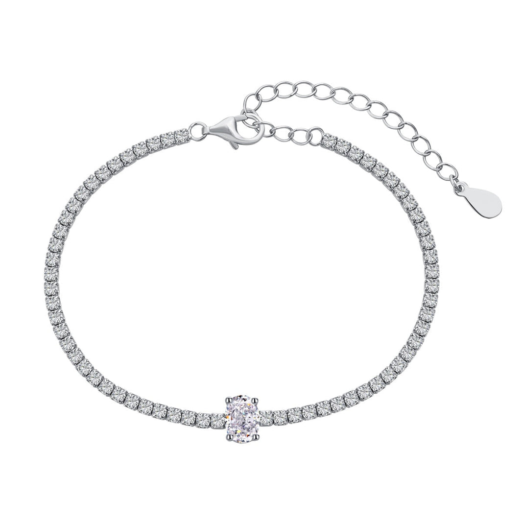[Amore Jewelry]0.75 Carat Exquisite Oval Cut Daily Bracelet