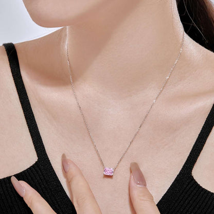 [Amore Jewelry]Luxurious Square Shape Colorful Necalack