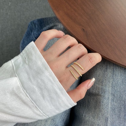 [Amore Jewelry]Unique Vibrant Entangle Daily Ring