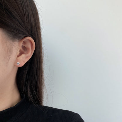 [Amore Jewelry]Sparkling Colorful Round Shape Earrings