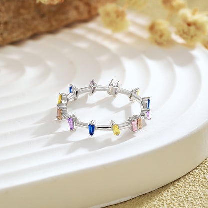 [Amore Jewelry]Unique Trapezoid Cut Daily Ring