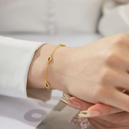 [Amore Jewelry]Evil Eye Shape Pendent Necklace