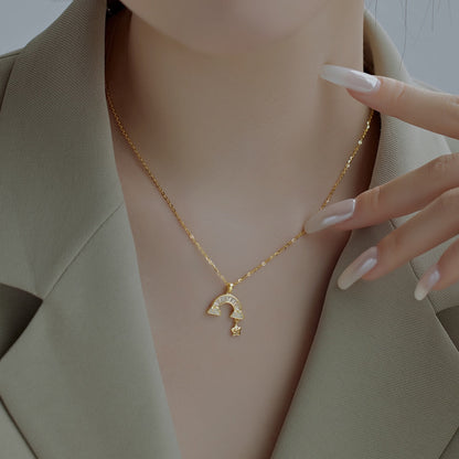 [Amore Jewelry]Unique Rainbow Star Necklace