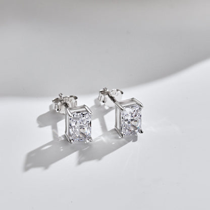 [Amore Jewelry]Radiant Luxurious Princess Cut Daily Earrings