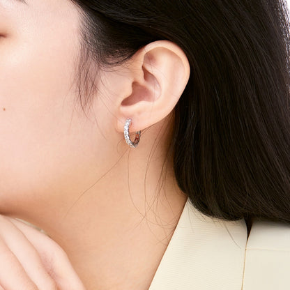 [Amore Jewelry]Radiant Colorful Round Cut Earrings
