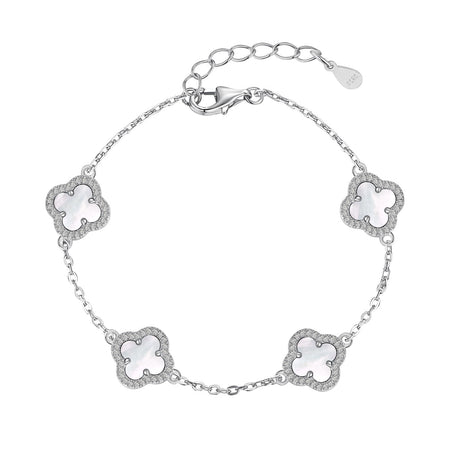 [Amore Jewelry]Four-Leaf Clover Exquisite Bracelet