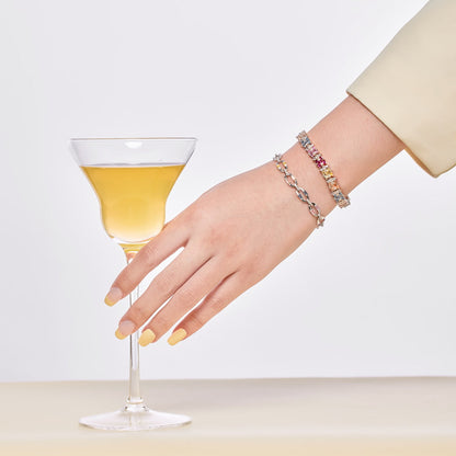 [Amore Jewelry]Delicate Colorful Multi Cut Party Bracelet