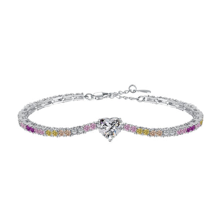 [Amore Jewelry]Delicate Romantic Heart Shape Lover Bracelet