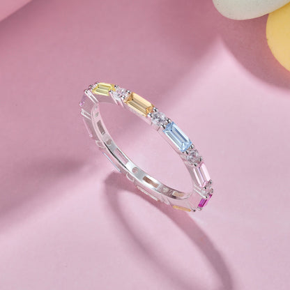 [Amore Jewelry]Lively In Shades Elegant Radiant Cut Daily Ring