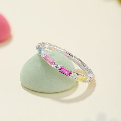 [Amore Jewelry]Lively In Shades Elegant Radiant Cut Daily Ring
