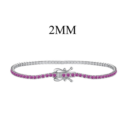 [Amore Jewelry]Radiant Colorful Round Cut Party Bracelet