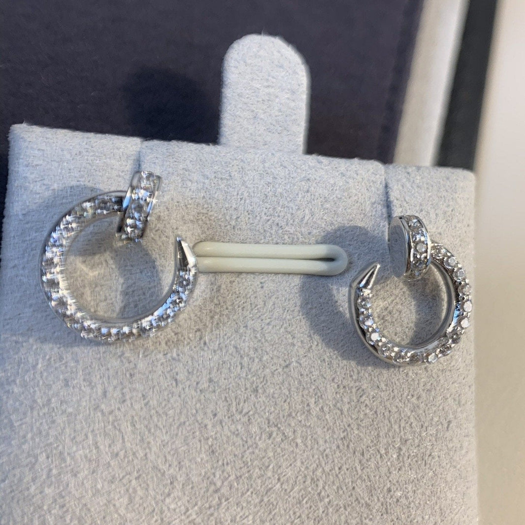 [Amore Jewelry]JUSTE EARRINGS SILVER DIAMONDS