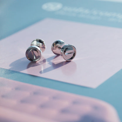 [Amore Jewelry]LOVE EARRINGS SILVER 10MM