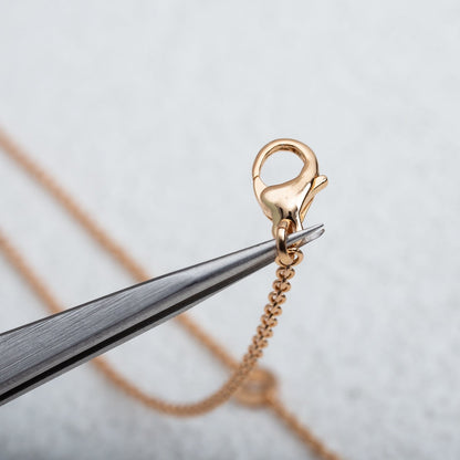 [Amore Jewelry]PARENTESI NECKLACE PINK GOLD