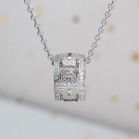 [Amore Jewelry]PARENTESI NECKLACE SILVER DIAMOND
