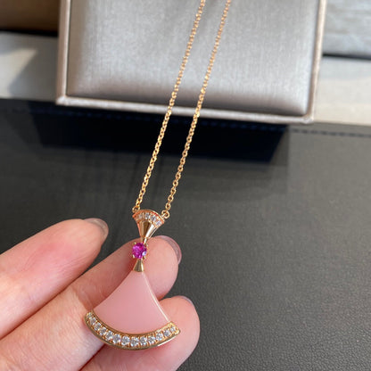 [Amore Jewelry]DREAM NECKLACE PINK OPAL