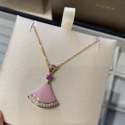 [Amore Jewelry]DREAM NECKLACE PINK OPAL