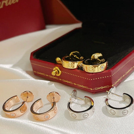 [Amore Jewelry]LOVE EARRINGS 5.7MM 2 DIAMONDS