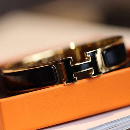 [Amore Jewelry]H BRACELET 12MM GOLD