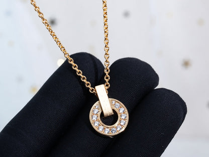 [Amore Jewelry]GARI NECKLACE PINK GOLD DIAMOND