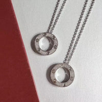 [Amore Jewelry]LOVE NECKLACE ADJUSTABLE SILVER