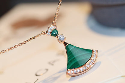 [Amore Jewelry]DREAM NECKLACE MALACHITE DIAMOND