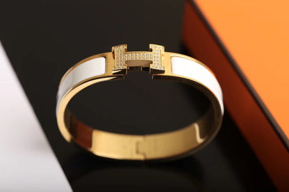 [Amore Jewelry]H BRACELET GOLD DIAMOND