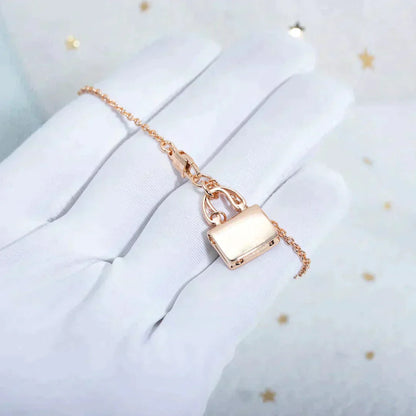 [Amore Jewelry]AMULETTE PEDANT ROSE GOLD NECKLACE
