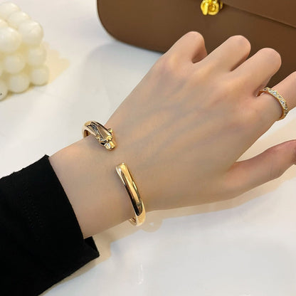 [Amore Jewelry]PANTHERE GOLD OPEN BRACELET