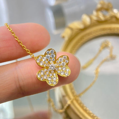 [Amore Jewelry]FLOWER DIAMOND NECKLACE