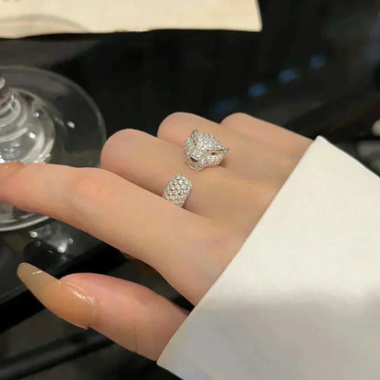 [Amore Jewelry]PANTHERE 5.5MM ALL DIAMOND RING