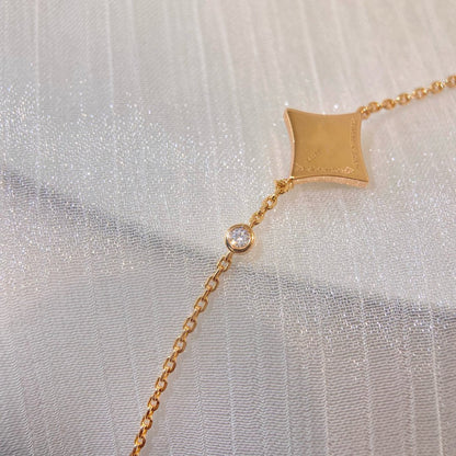 [Amore Jewelry]COLOR STAR CARNELIAN PINK GOLD DIAMOND BRACELET