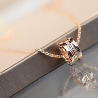 [Amore Jewelry]ZERO 1 PINK GOLD DIAMOND NECKLACE